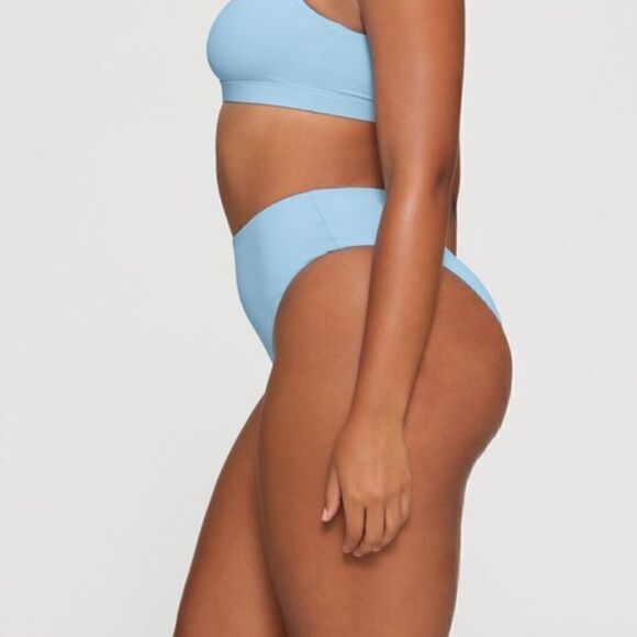 NWT SKIMS Signature Swim Mid Waist Bottoms | Iris Blue - Picture 4 of 6